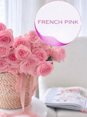 French Pink Women's Accessory - Decorative Ribbon Bouquet Accent
